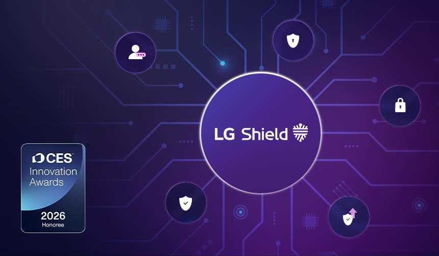 LG Shield 보안 솔루션 그래픽
